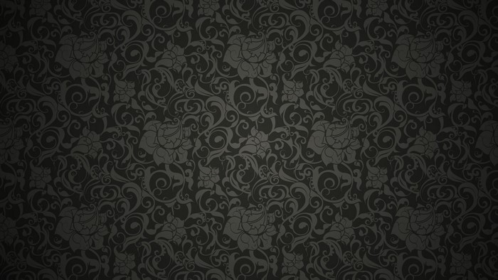 Black and gray floral pattern