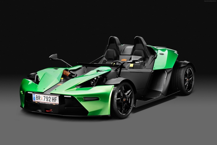 Green KTM X-Bow R Sports Car