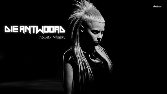 Die Antwoord Yolandi Visser Monochrome Portrait