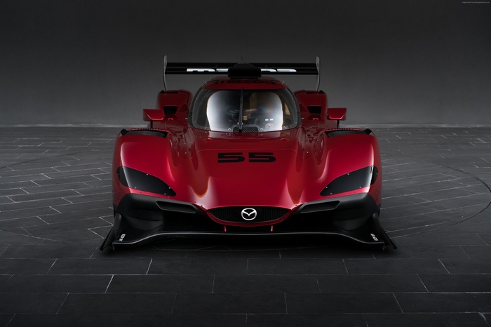 Mazda RT24-P race car with number 55