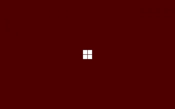 Microsoft Windows logo on a dark red background