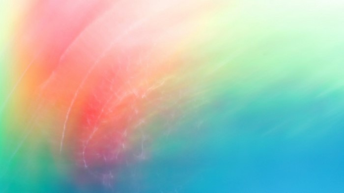 Abstract colorful light streaks with pink, green, and blue