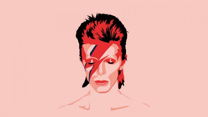 David Bowie as Ziggy Stardust illustration