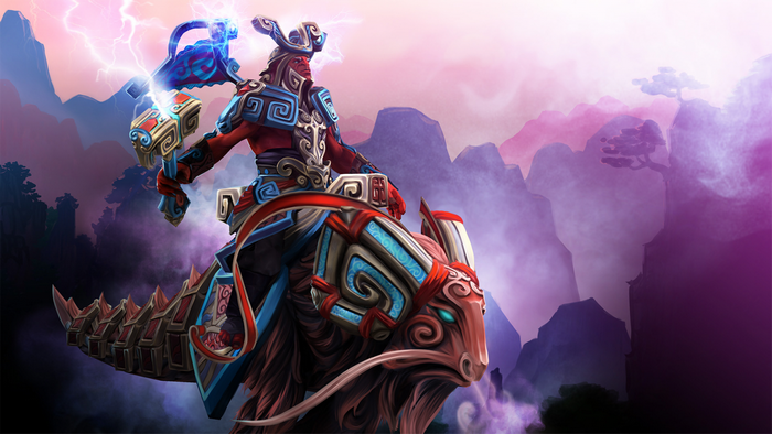 Disruptor from Dota 2 riding a creature