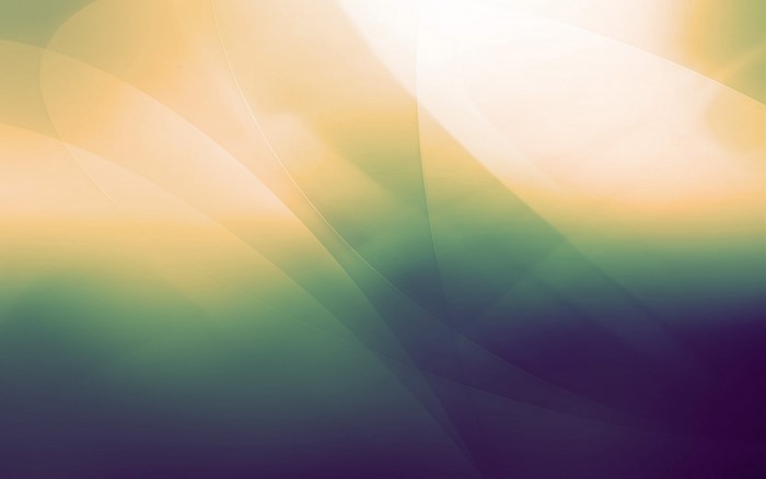 Abstract light waves with yellow, green, and purple gradient