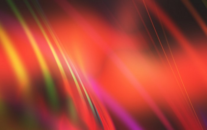 Abstract red and yellow light streaks