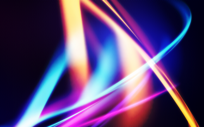 Vibrant Neon Light Streaks with Abstract Shapes