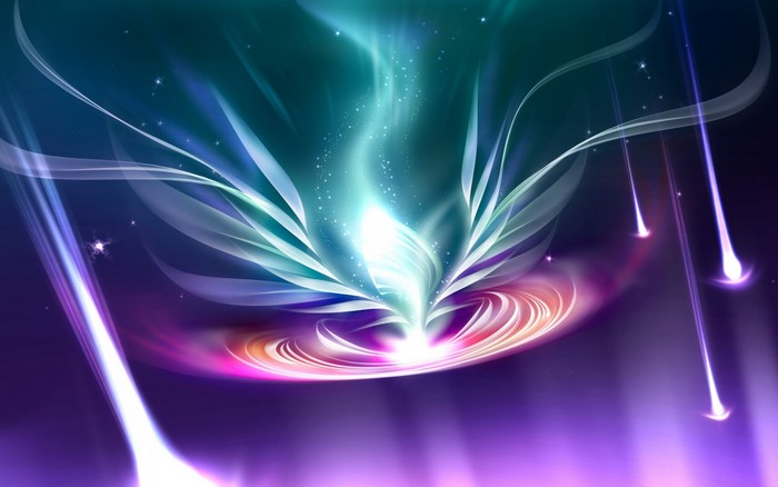 Abstract light and color explosion