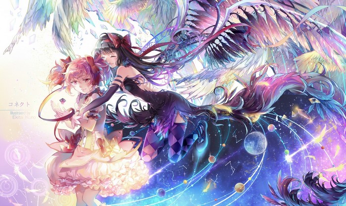 Homura and Madoka from Mahou Shoujo Madoka Magica