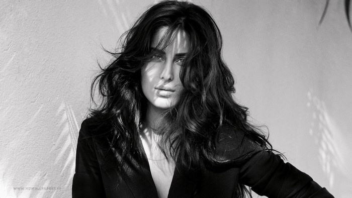 Katrina Kaif monochrome portrait