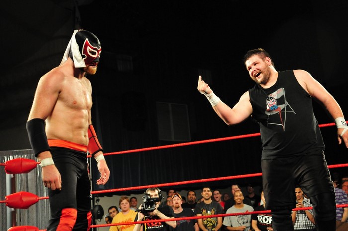 Wrestlers in a Ring of Honor match