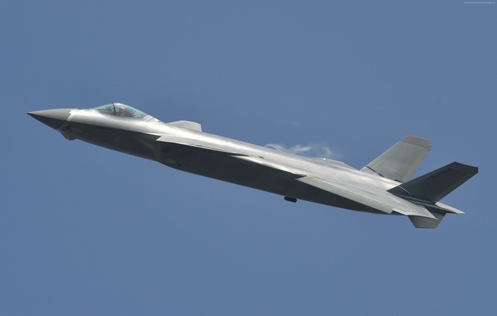 Shenyang J-20 fighter jet in flight