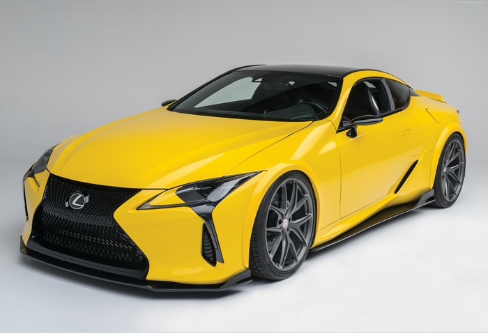 Yellow Lexus LC 500 by Gordon Ting at SEMA 2016