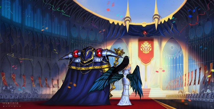 Ainz Ooal Gown and Albedo from Overlord