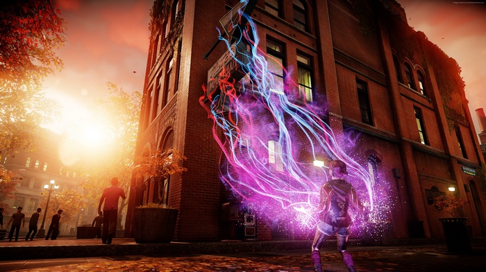 Delsin Rowe from Infamous: Second Son uses powers