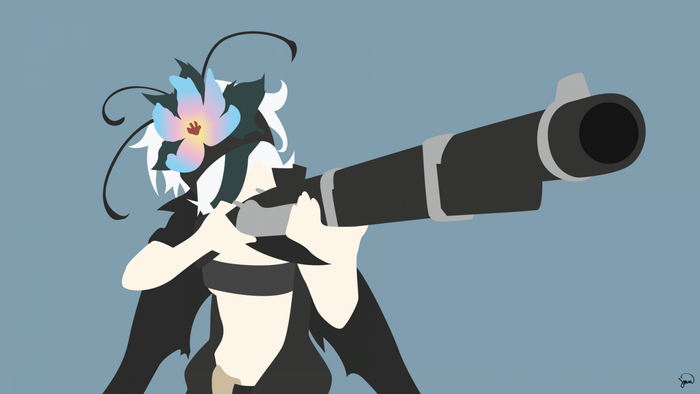 Fremy Speeddraw from Rokka no Yuusha with a rifle