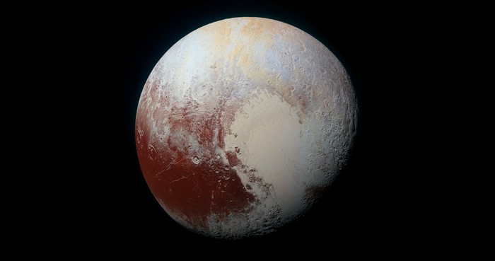 Pluto, dwarf planet in outer space