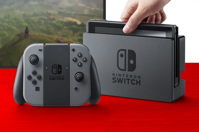 Nintendo Switch console and Joy-Con controllers