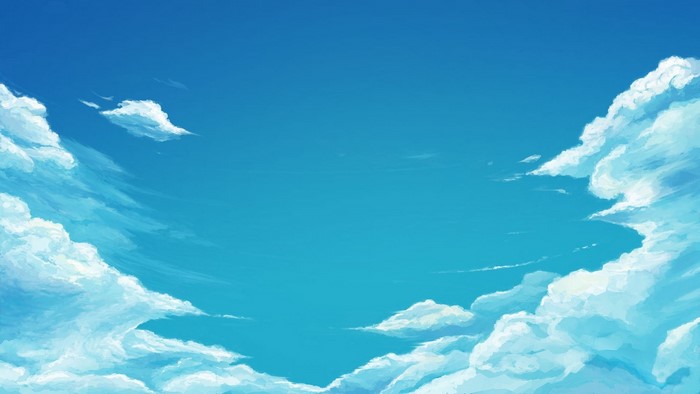 Blue sky with white clouds