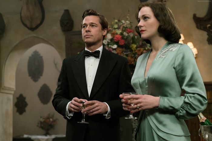 Brad Pitt and Marion Cotillard in Allied