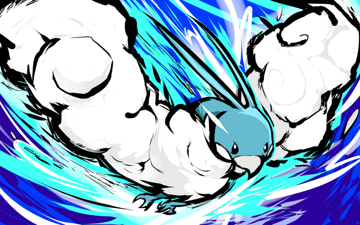 Swablu from Pokemon illustration