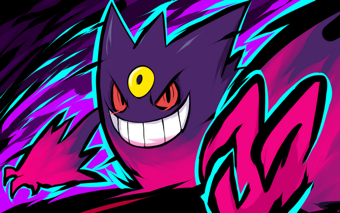 Mega Gengar from Pokemon illustration