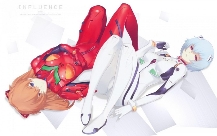 Asuka Langley Soryu and Ayanami Rei from Neon Genesis Evangelion