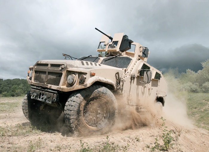 AM General BRV-O Prototype vehicle in motion