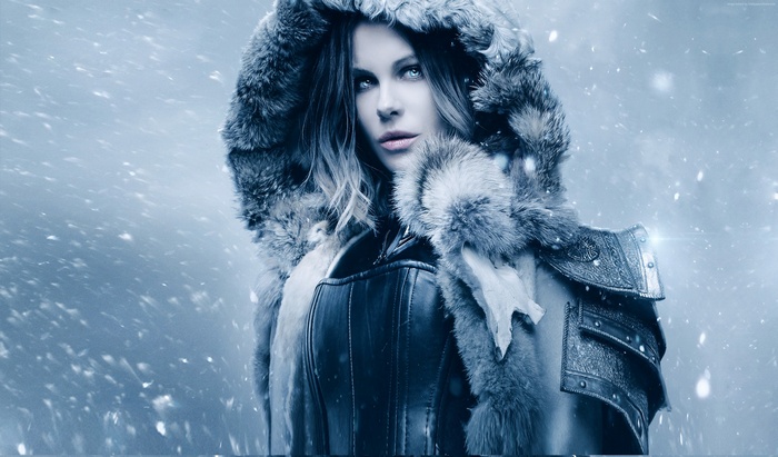 Selene from Underworld: Blood Wars in the snow