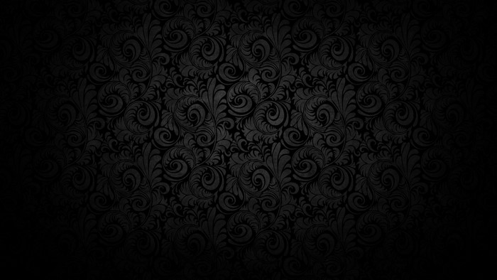 Black ornate floral pattern with gradient effect