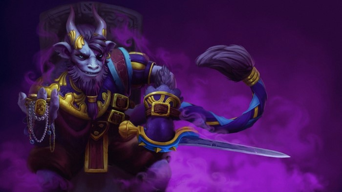 Riki from Dota 2 with purple smoke