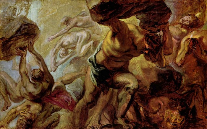 The Overthrow of the Titans by Peter Paul Rubens
