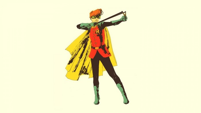 Carrie Kelley Robin with Slingshot