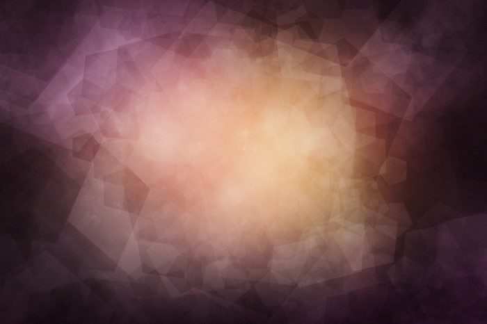 Abstract geometric shapes with glowing light