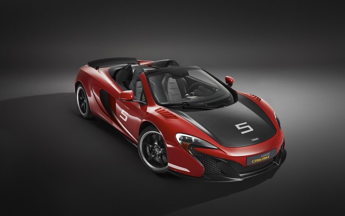 Red McLaren 650S Can-Am Convertible Sports Car