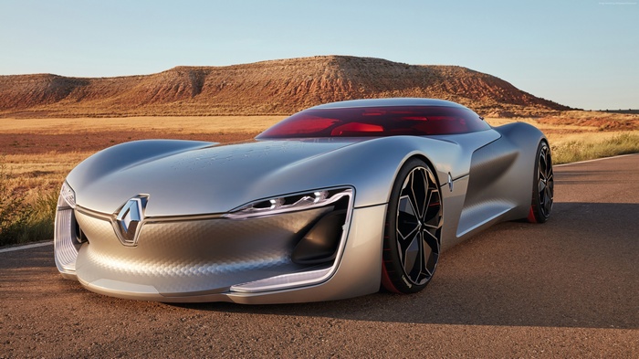Renault Trezor concept car on a road