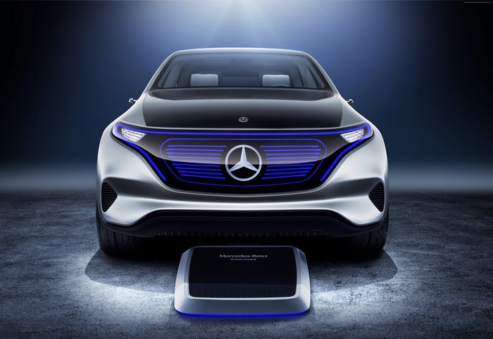 Mercedes Generation EQ concept car with wireless charger
