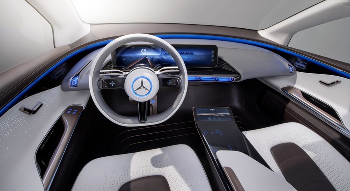 Mercedes Generation EQ concept car interior