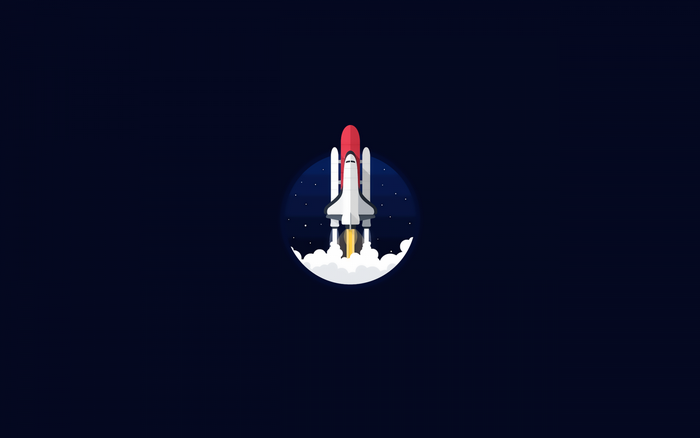 Space Shuttle Launch Illustration