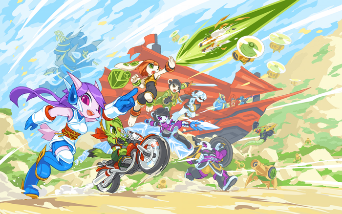 Lilac and friends in a battle scene