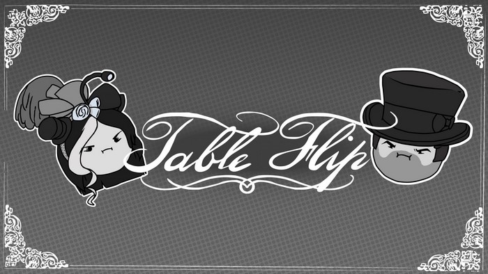 Table Flip logo with Game Grumps characters