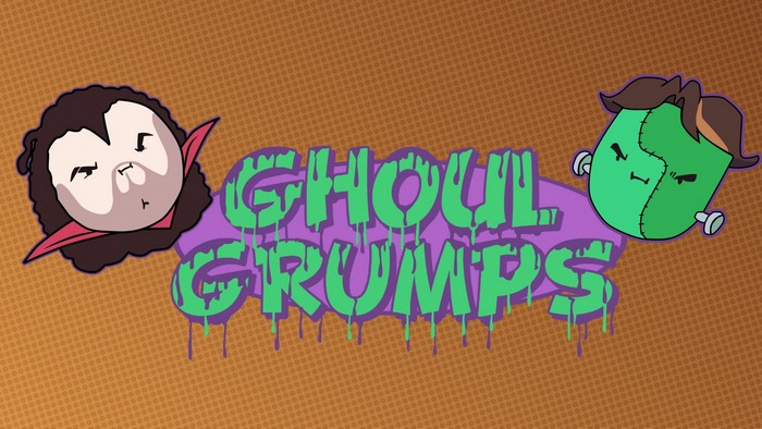 Ghoul Grumps illustration with cartoon characters
