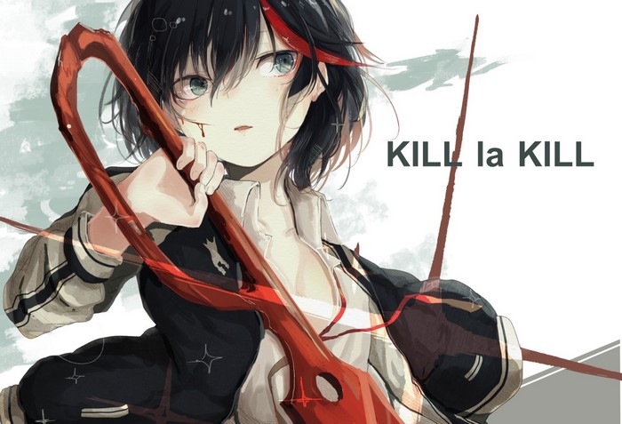 Ryuko Matoi from Kill la Kill holding Scissor Blade