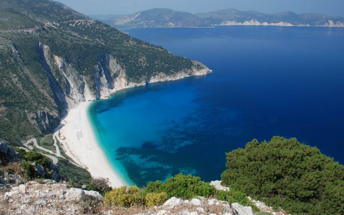 Myrtos Beach, Kefalonia, Greece