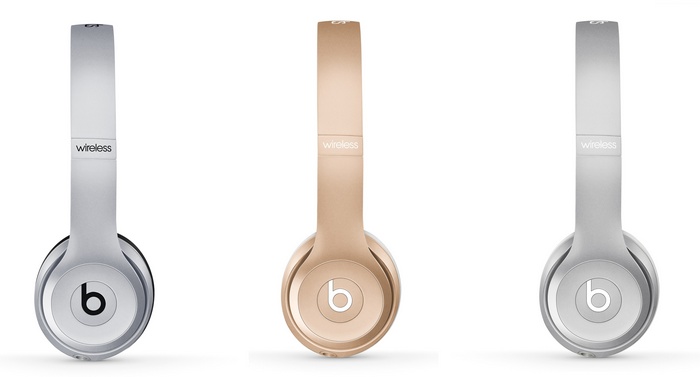 Beats Solo 3 Wireless Headphones in Silver and Gold