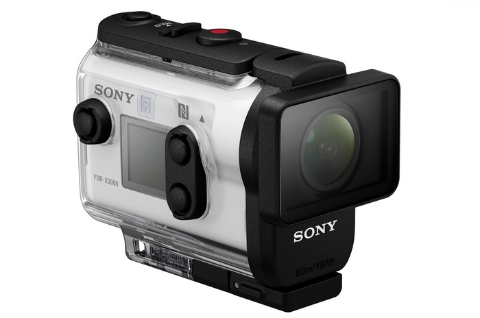 Sony FDR-X3000 4K Action Camera in Waterproof Case