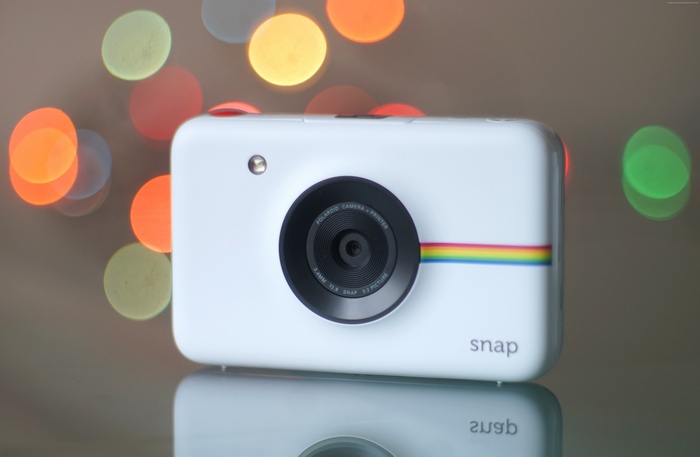 Polaroid Snap Touch camera with bokeh lights