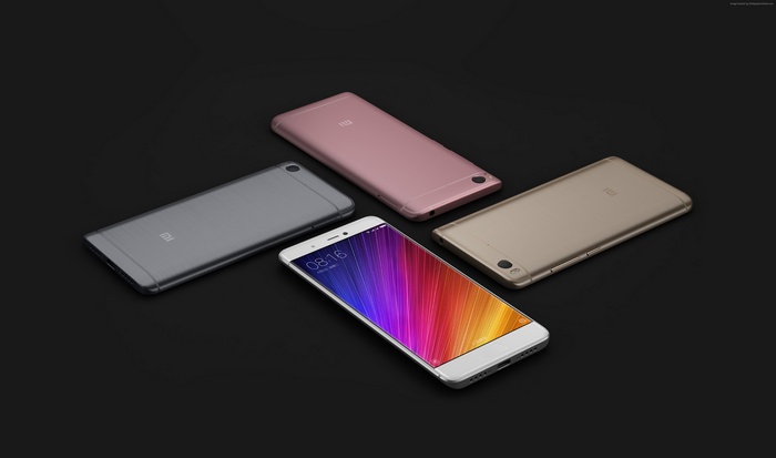 Xiaomi Mi 5S Smartphones in Various Colors