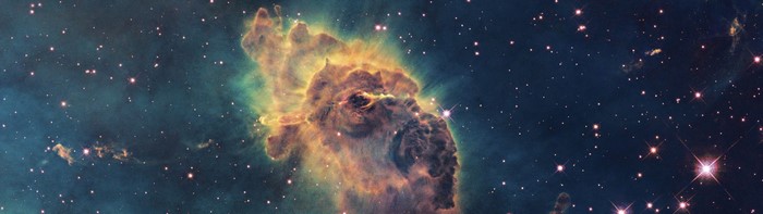Pillars of Creation Nebula in Space