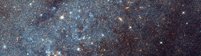 Colorful galaxy and stars in deep space